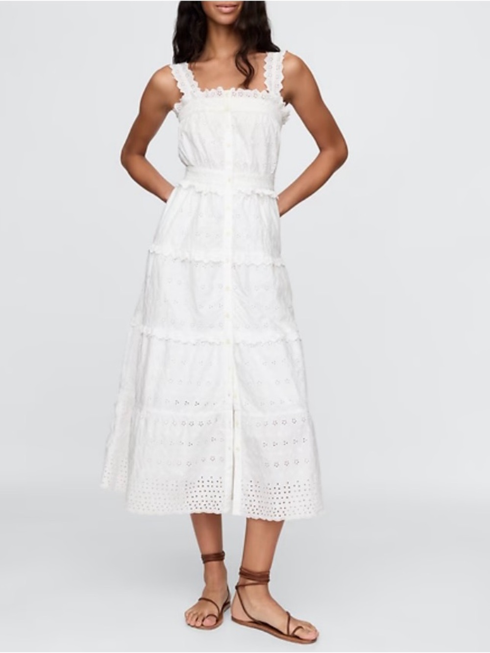 Gap x Doen Eyelet Midi Dress